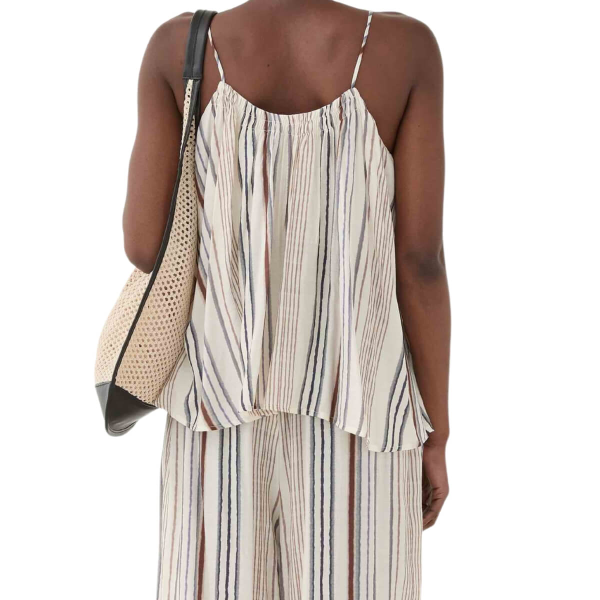 Canotta donna ELEH righe SS260131 con spalline sottili