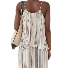 Canotta donna ELEH righe SS260131 con spalline sottili