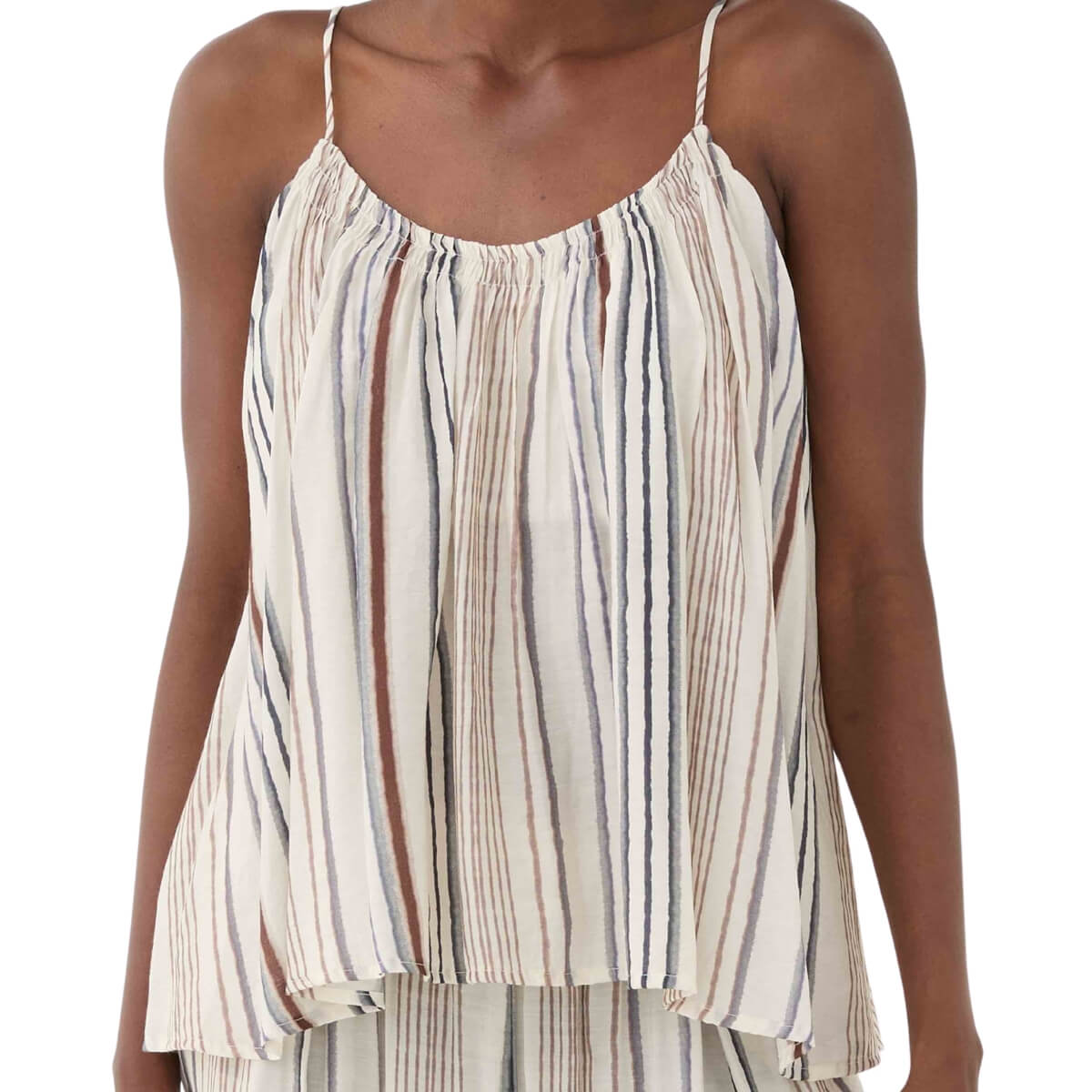 Canotta donna ELEH righe SS260131 con spalline sottili