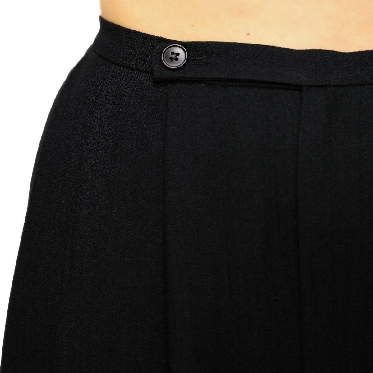 Pantalone ELEH SS260043 nero elegante in tessuto pregiato