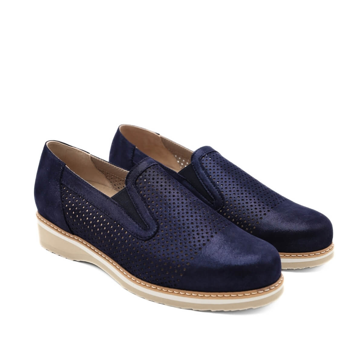 ÈLITE TOMASI SLIPON NAZARIA FORATA BLU
