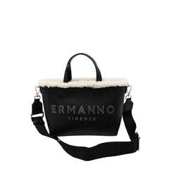 Borsa Ermanno Scervino Vanessa Fur nero vista frontale