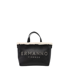 Borsa Ermanno Scervino Vanessa Fur nero vista frontale