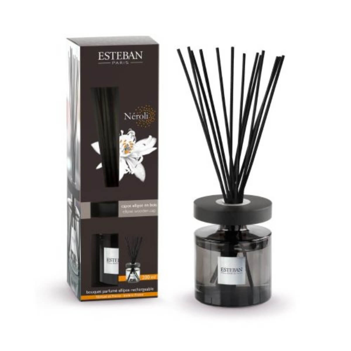 Profumatore per ambienti Esteban Néroli con fragranza di fiori bianchi.
