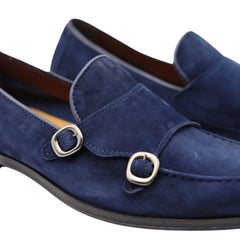 FRANCO FEDELE MOCASSINO CAMOSCIO FIBBIE 6489 BLU