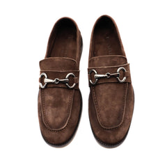 F.LLI RENNELLA MOCASSINO CAMOSCIO 011 TESTA DI MORO CON ACCESSORIO