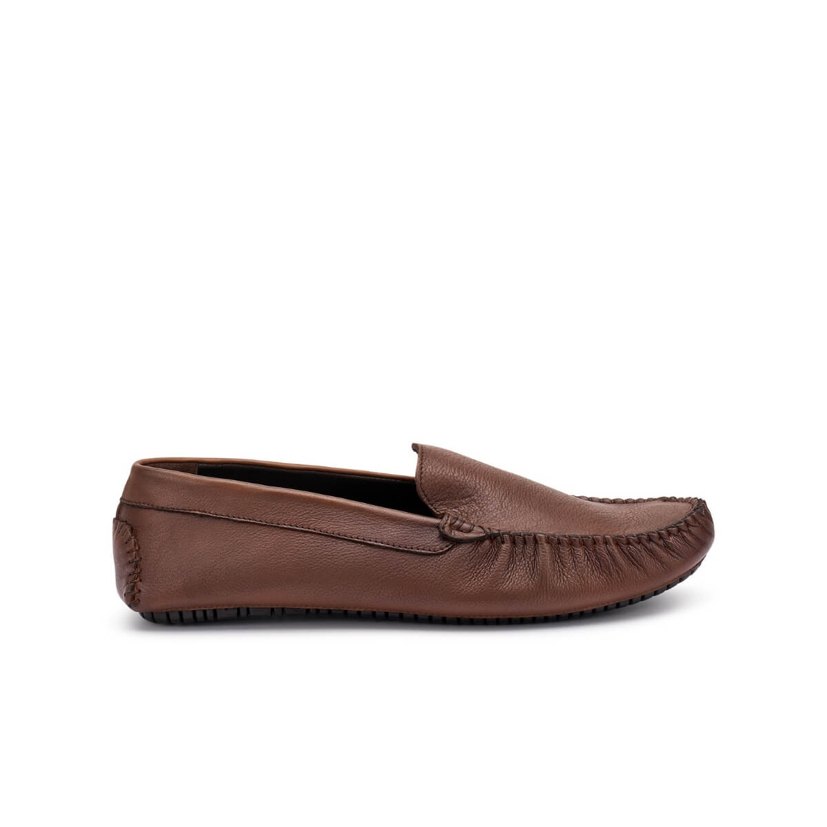 FRAU FX MOCASSINI CAR SHOE DI PELLE 12M0 MARRONE