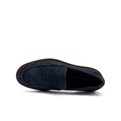 Mocassino uomo FRAU 76B0 16540 BLU in pelle morbida ed elegante