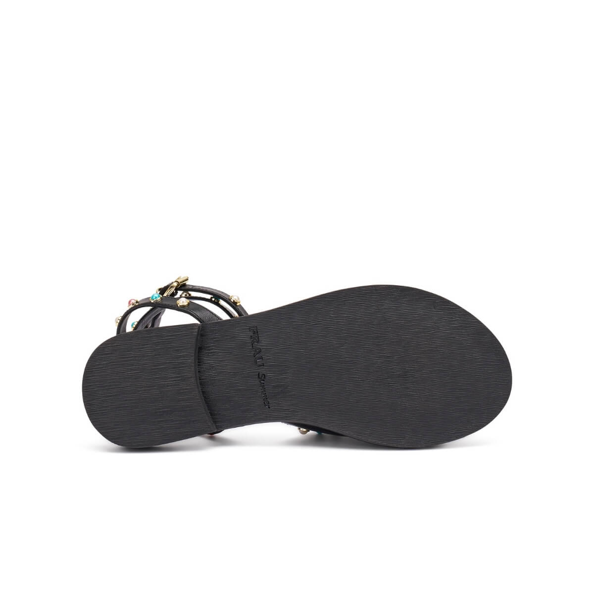 FRAU SANDALO 05V1 8539 BORCHIE NERO