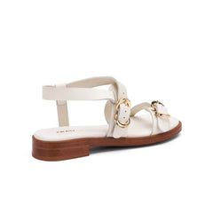 FRAU SANDALO 87M6 12540 FIBBIE BIANCO