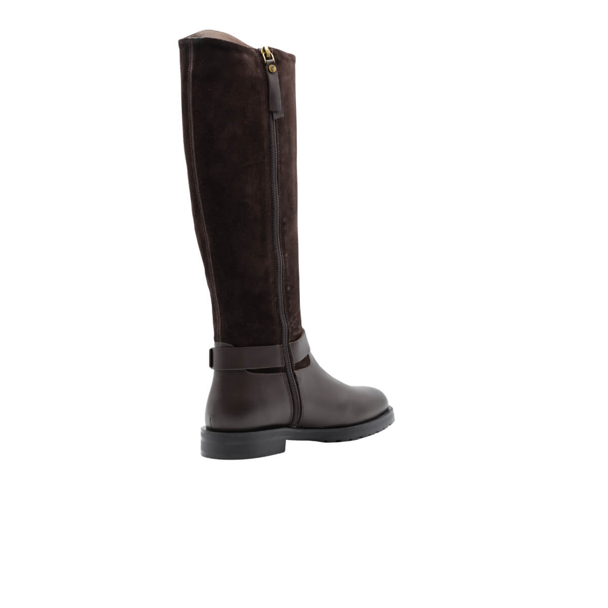 FRAU STIVALE ALTO A87G6 CAMOSCIO MARRONE