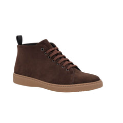 FRAU SNEAKERS ALTA A19C9 13944 CAMOSCIO MARRONE