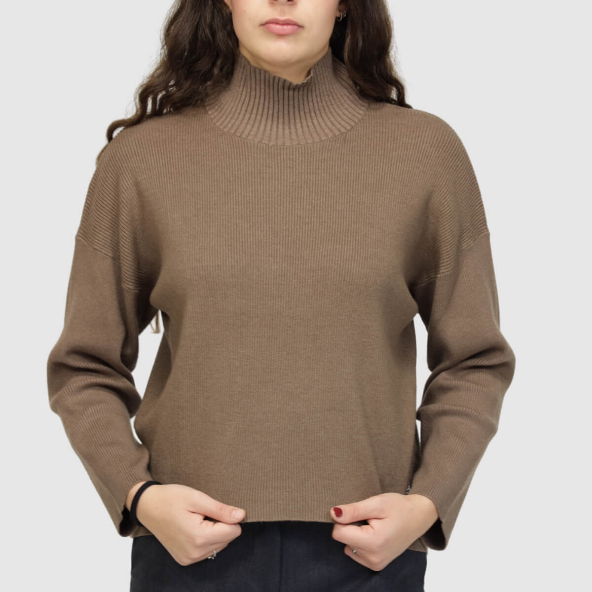 FRESH FLOWER MAGLIONE FF948 MARRONE