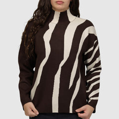 FRESH FLOWER MAGLIONE FF963 MARRONE