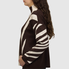 FRESH FLOWER MAGLIONE FF963 MARRONE