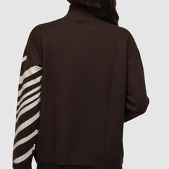 FRESH FLOWER MAGLIONE FF963 MARRONE