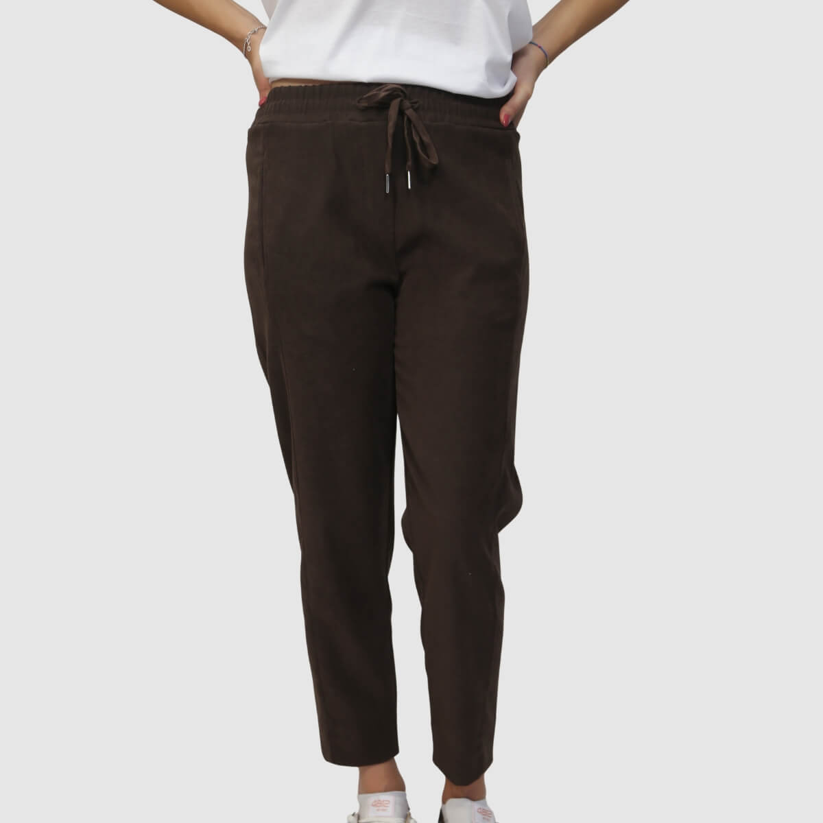 FRESH FLOWER PANTALONE FF1076 MARRONE
