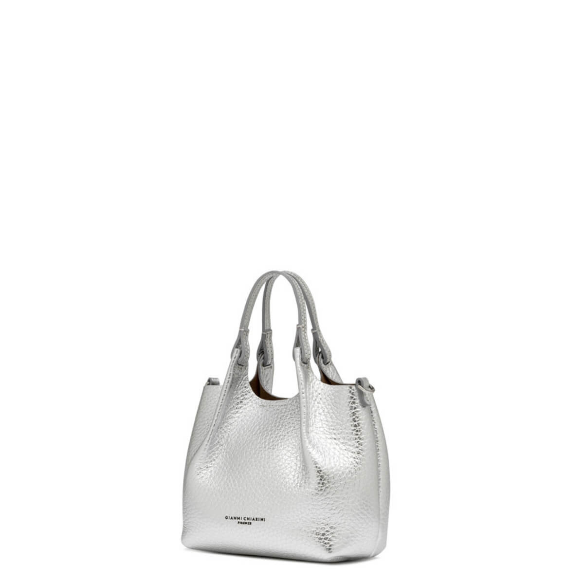 GIANNI CHIARINI BORSA DUA MINI BS9718 ARGENTO