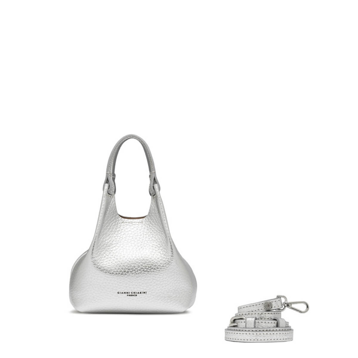 GIANNI CHIARINI BORSA DUA MINI BS9718 ARGENTO
