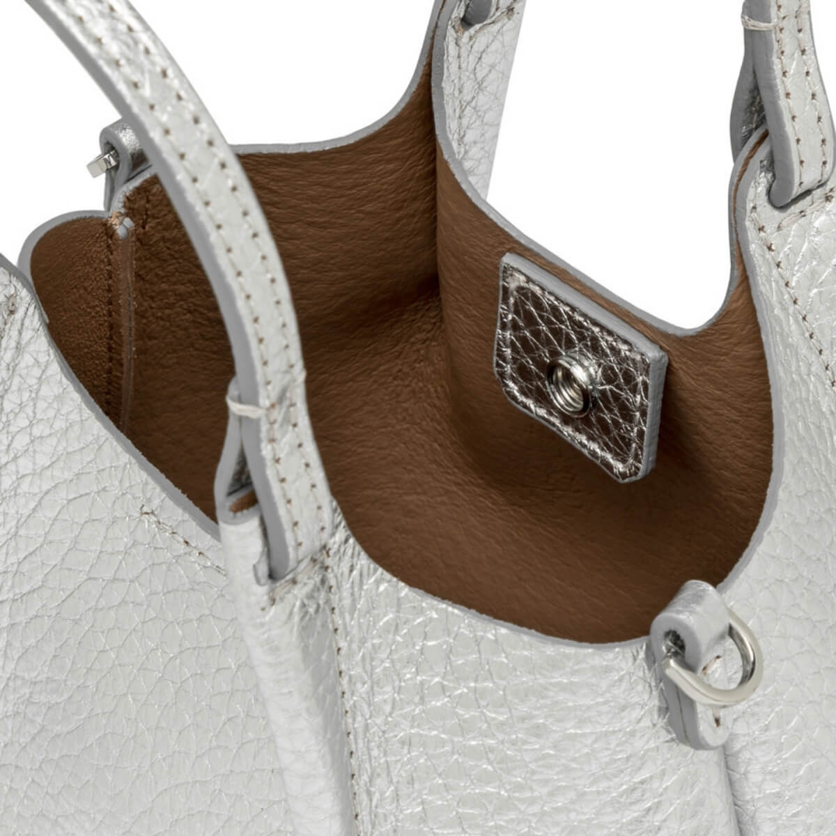 GIANNI CHIARINI BORSA DUA MINI BS9718 ARGENTO