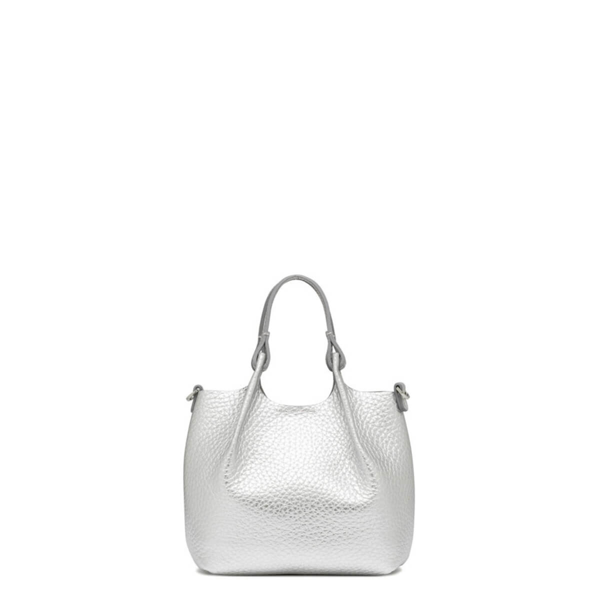 GIANNI CHIARINI BORSA DUA MINI BS9718 ARGENTO