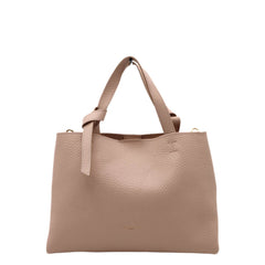 Borsa Gianni Chiarini AMIRA rosa in pelle elegante con dettaglio del nodo sul manico