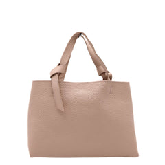 Borsa Gianni Chiarini AMIRA rosa in pelle elegante con dettaglio del nodo sul manico
