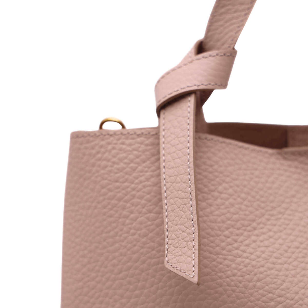Borsa Gianni Chiarini AMIRA rosa in pelle elegante con dettaglio del nodo sul manico