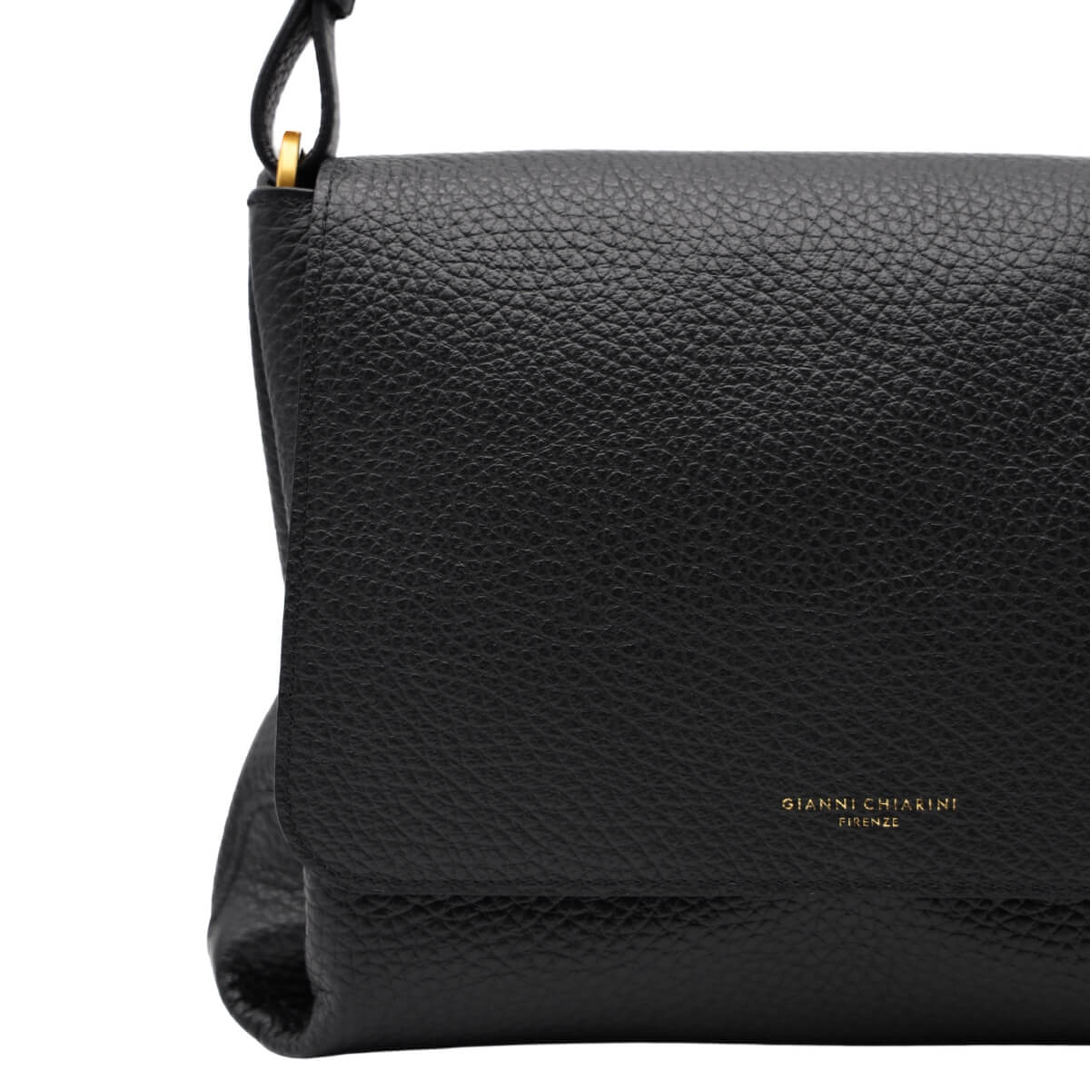 Borsa Gianni Chiarini Cecile nera in pelle martellata