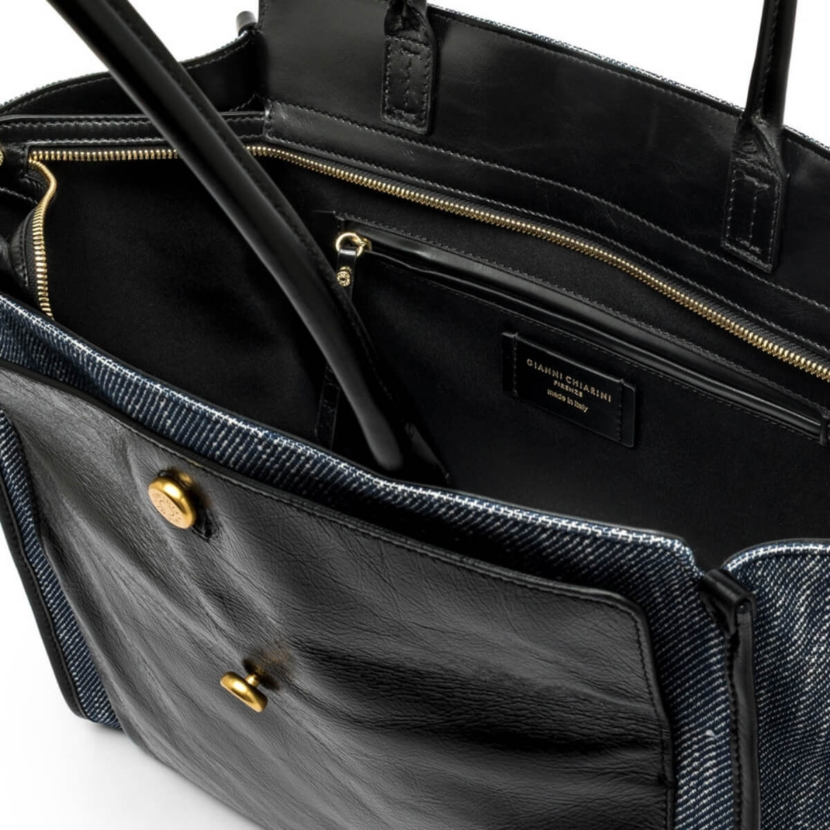 Borsa a spalla di Gianni Chiarini modello Cher colore jeans 