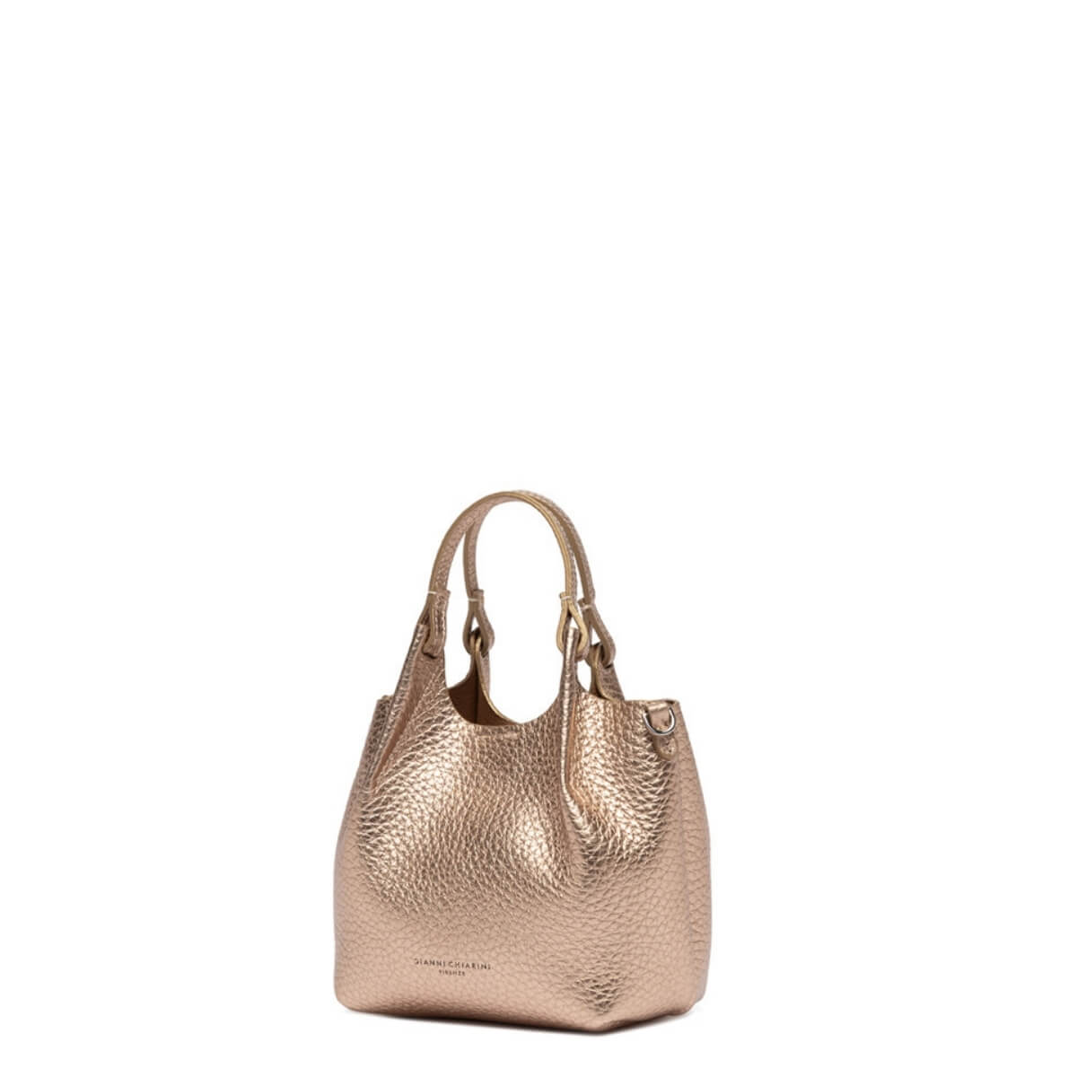 Mini bag oro Gianni Chiarini in pelle elegante modello DUA