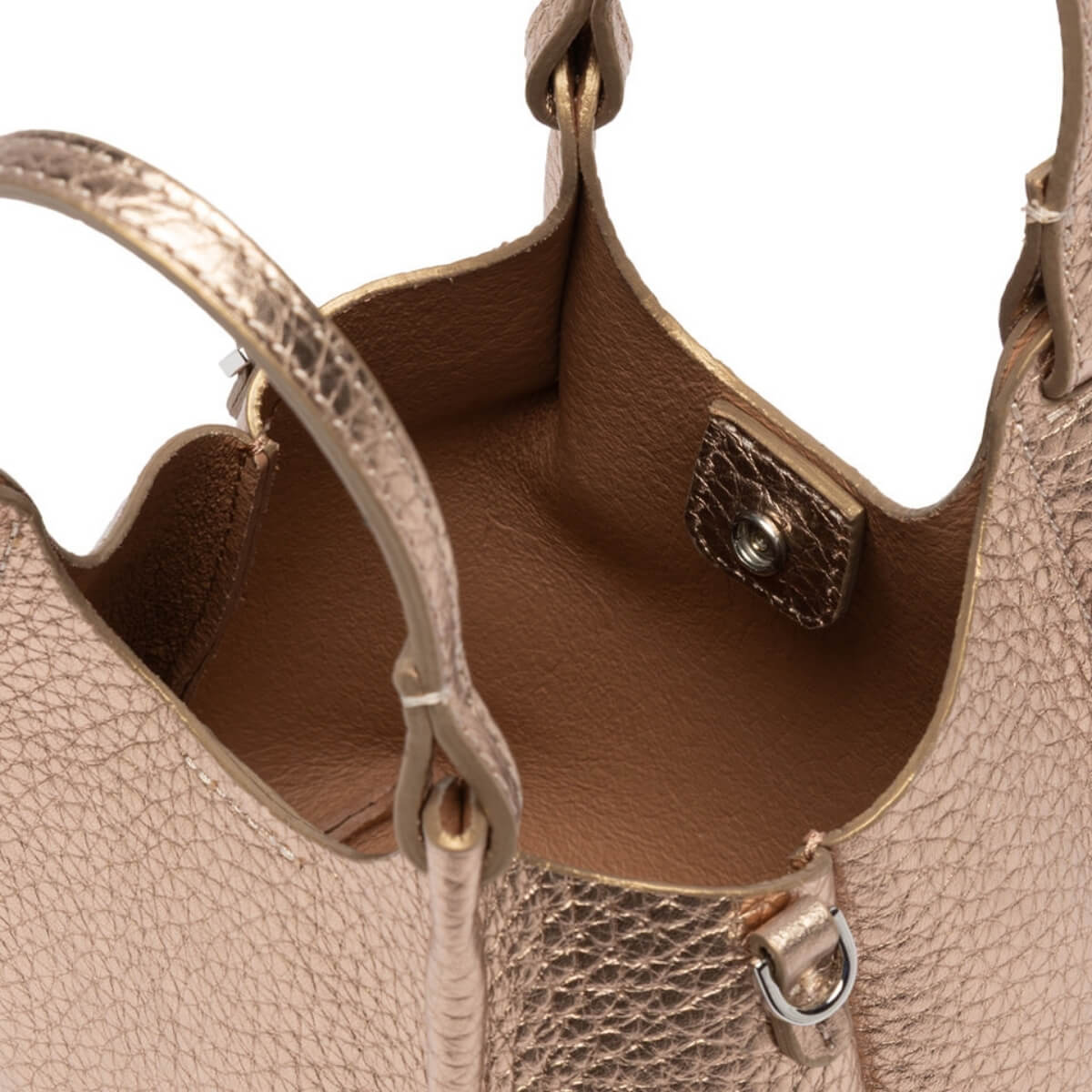 Mini bag oro Gianni Chiarini in pelle elegante modello DUA