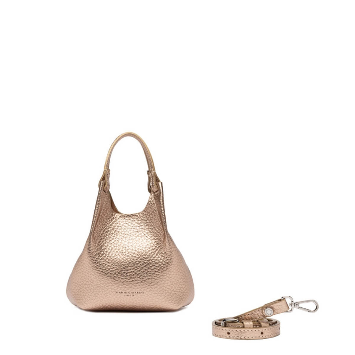 Mini bag oro Gianni Chiarini in pelle elegante modello DUA