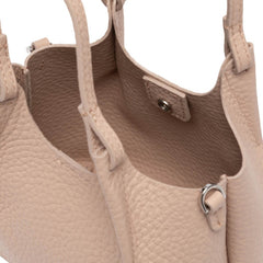 Mini bag rosa cipria Gianni Chiarini in pelle elegante modello DUA