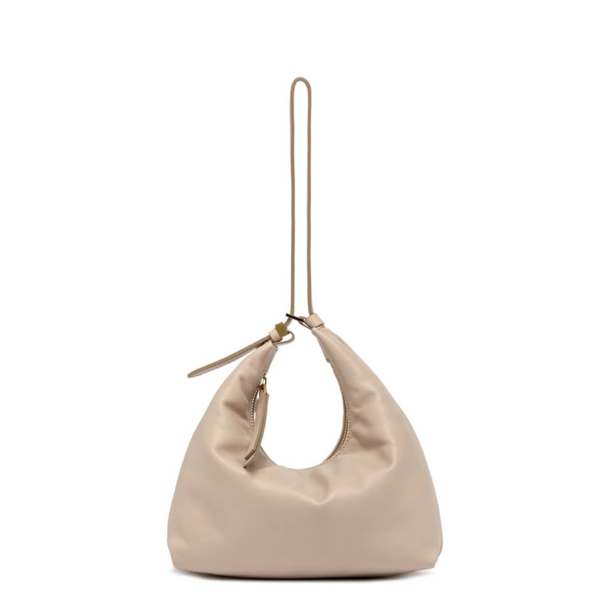 Borsa Gianni Chiarini ELLA rosa cipria in pelle elegante da portare a spalla o a mano