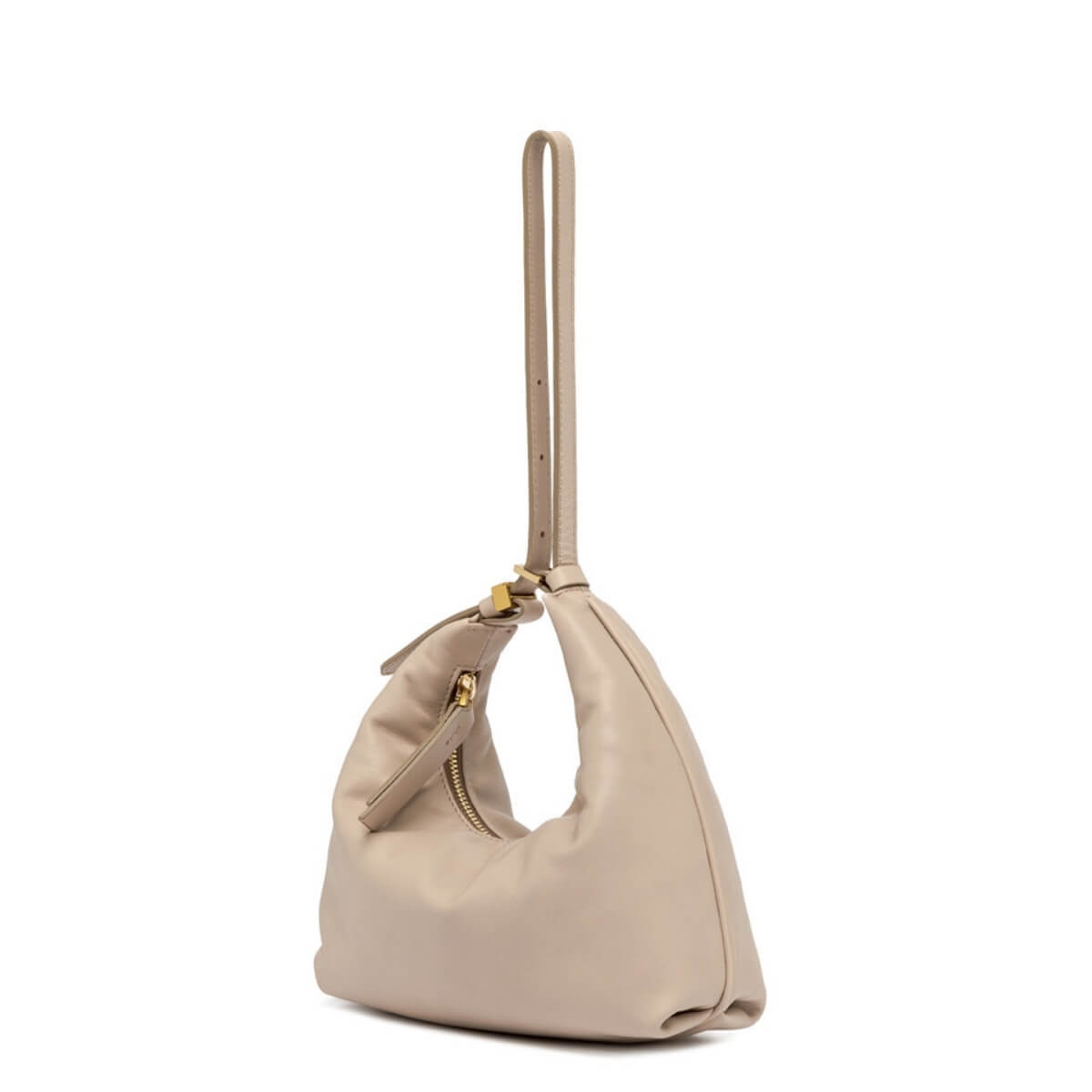 Borsa Gianni Chiarini ELLA rosa cipria in pelle elegante da portare a spalla o a mano