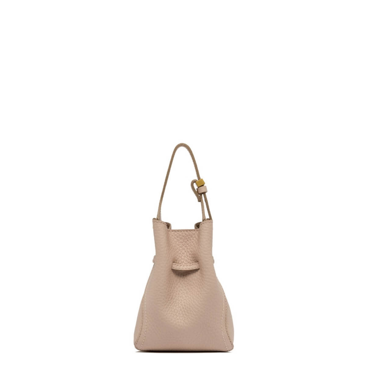 Borsa Gianni Chiarini Sienna rosa cipria in pelle martellata modello a secchiello