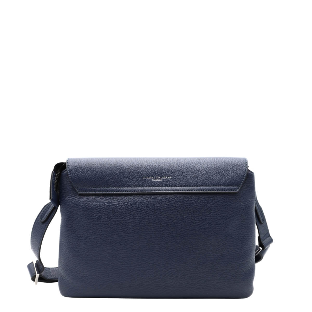 Borsa Gianni Chiarini Three blu navy in pelle martellata
