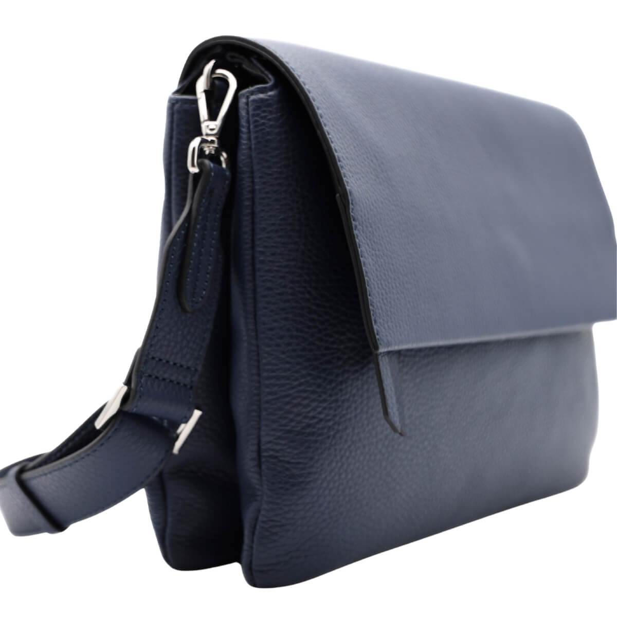 Borsa Gianni Chiarini Three blu navy in pelle martellata