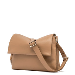 Borsa Gianni Chiarini Three Clay Natural in pelle martellata