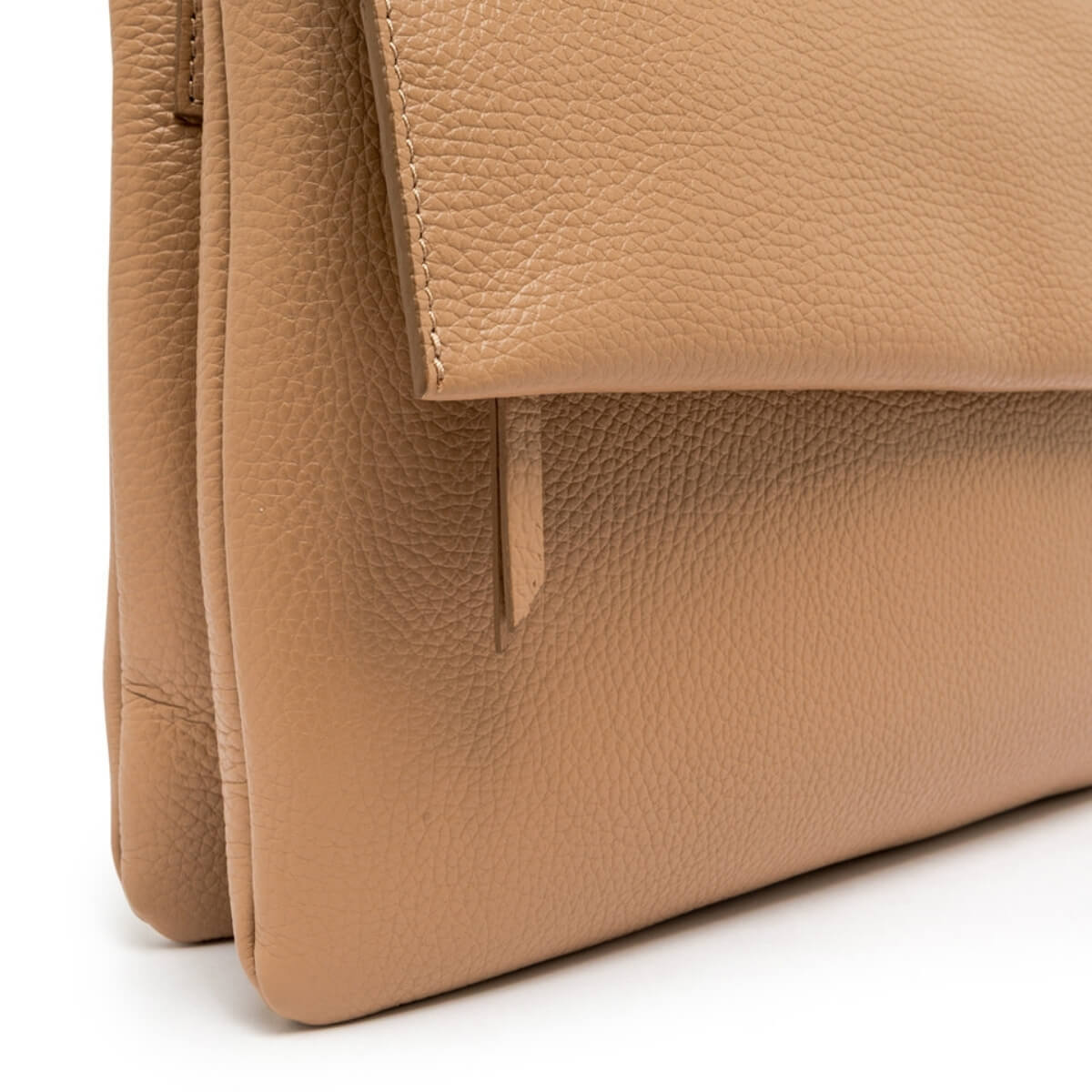 Borsa Gianni Chiarini Three Clay Natural in pelle martellata