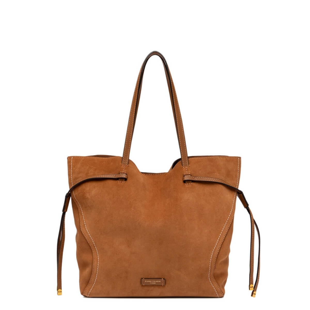 Borsa Gianni Chiarini Violette caramello in pelle scamosciata