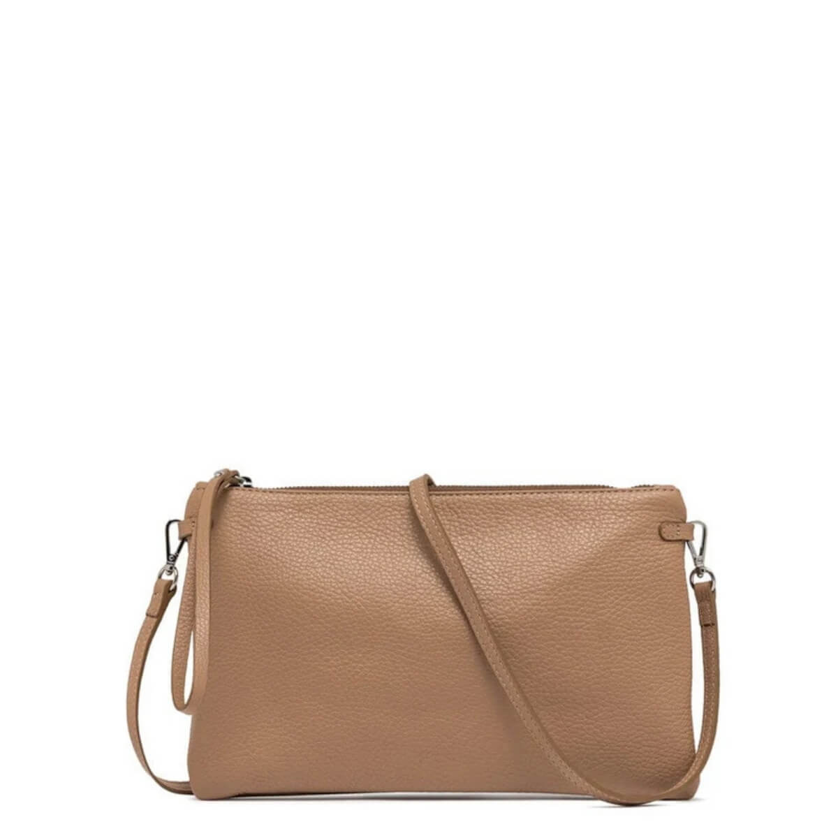 Pochette Gianni Chiarini Hermy BS3695 Clay Natural in pelle martellata.