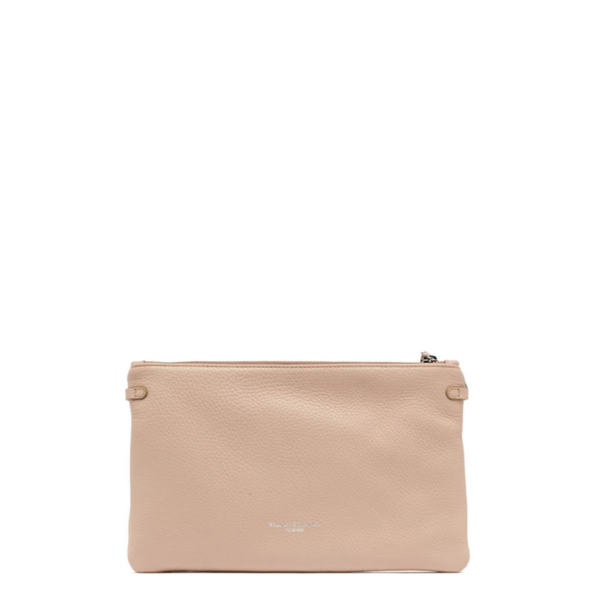Bustina Hermy Gianni Chiarini colore rosa cipria in pelle martellata