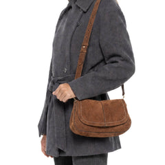 GIANNI CHIARINI HELENA ROUND CAMOSCIO 12618 COGNAC