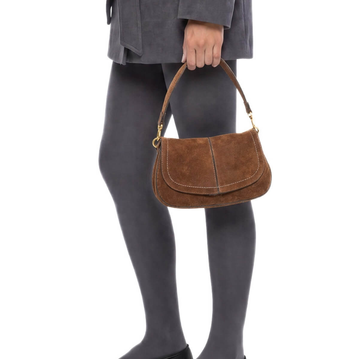 GIANNI CHIARINI HELENA ROUND CAMOSCIO 12618 COGNAC