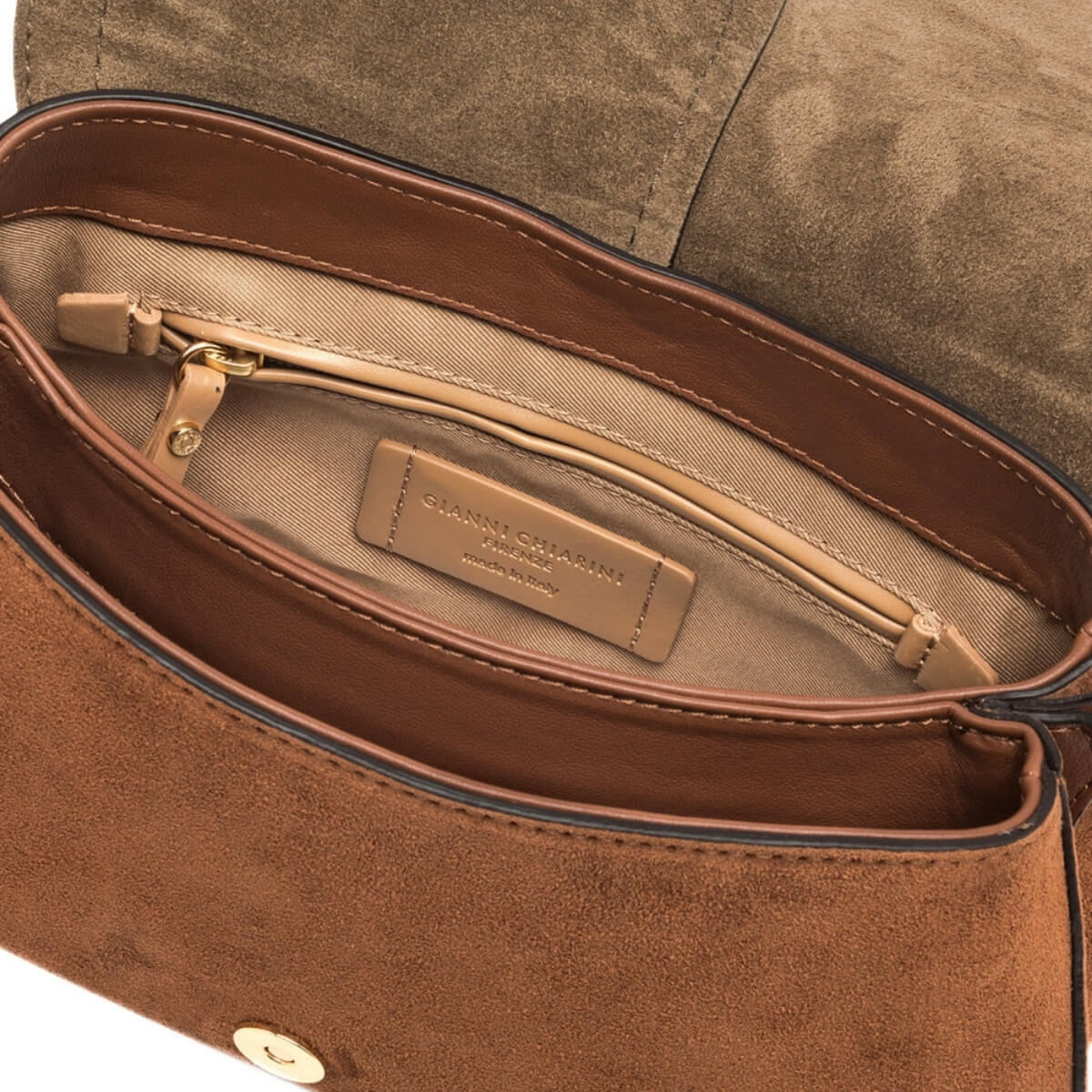 GIANNI CHIARINI HELENA ROUND CAMOSCIO 12618 COGNAC