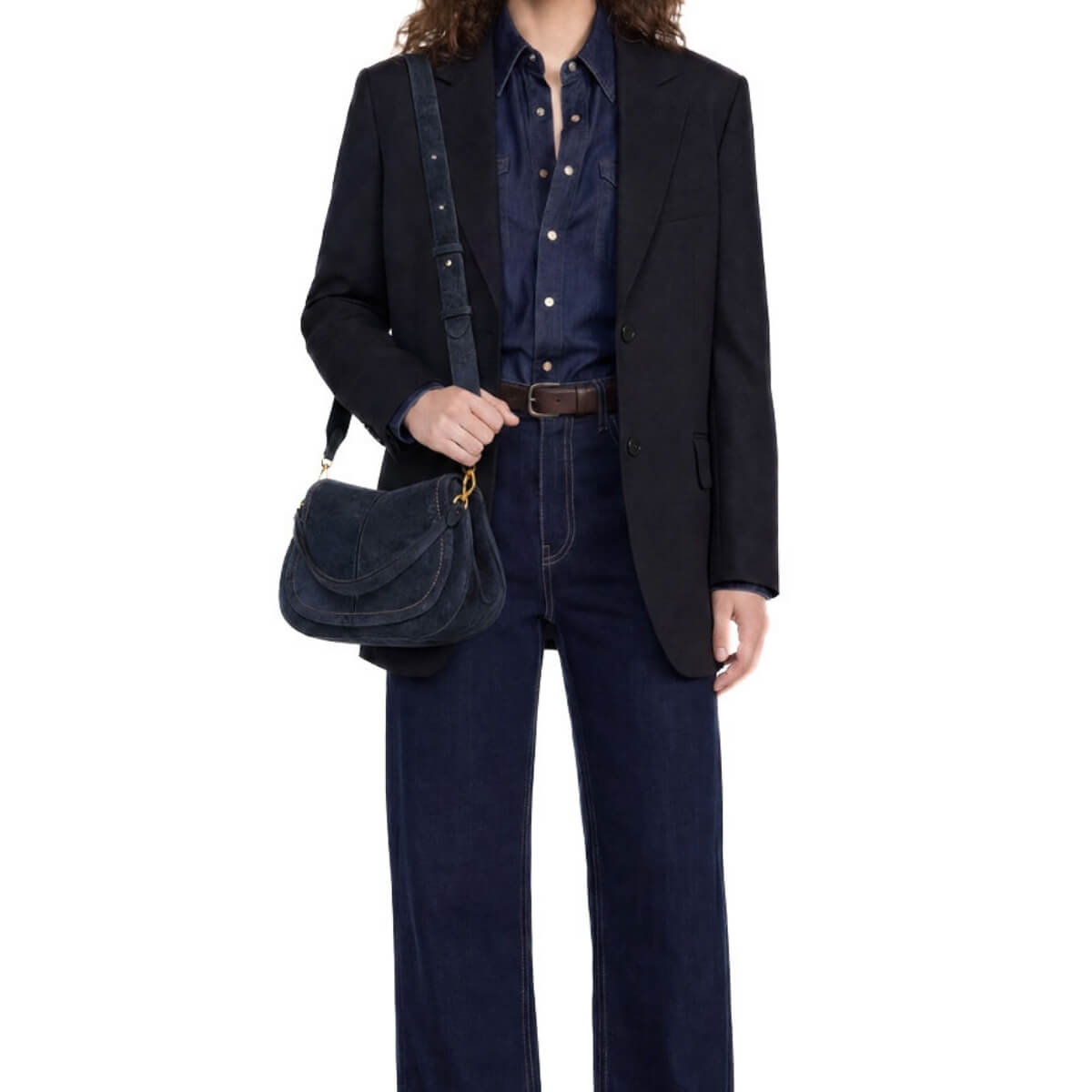 GIANNI CHIARINI HELENA ROUND CAMOSCIO 12619 BLU