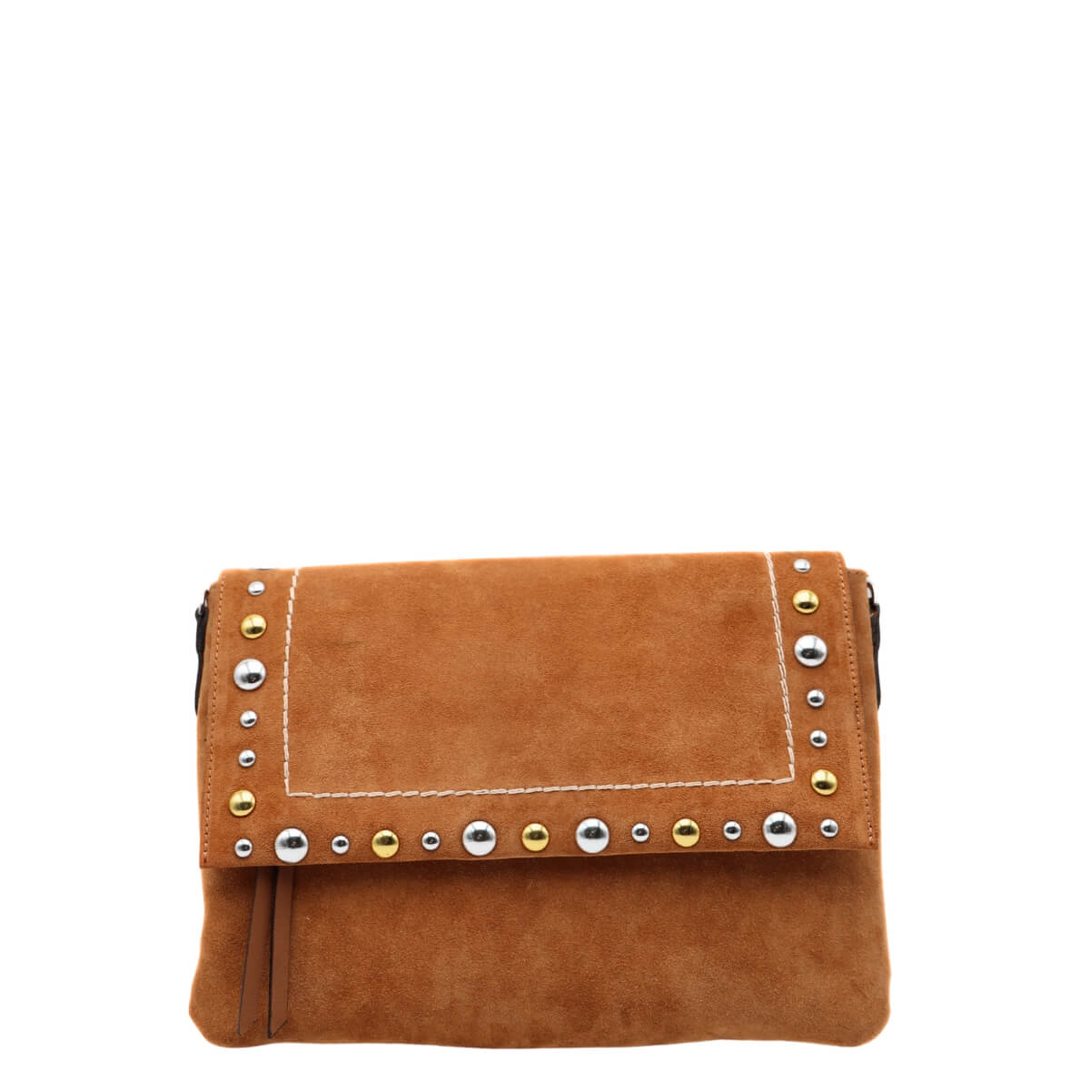 Pochette Gianni Chiarini Elisa caramello in pelle scamosciata