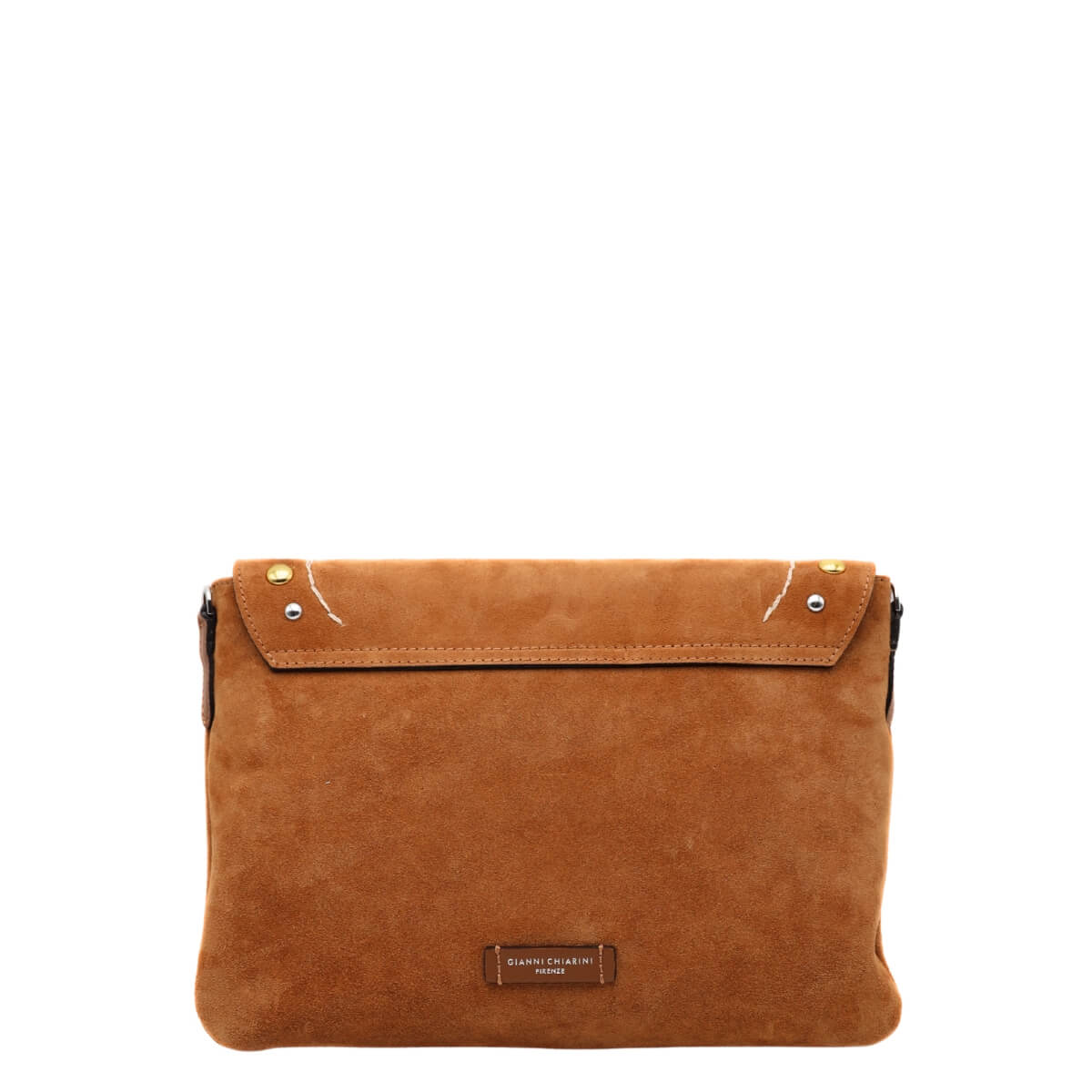 Pochette Gianni Chiarini Elisa caramello in pelle scamosciata